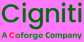 Cigniti logo with Coforge branding